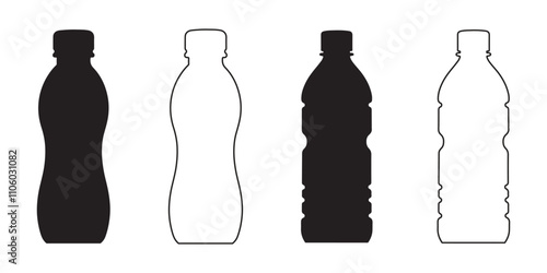 water bottle icon, Bottle icon set. bottle vector icon