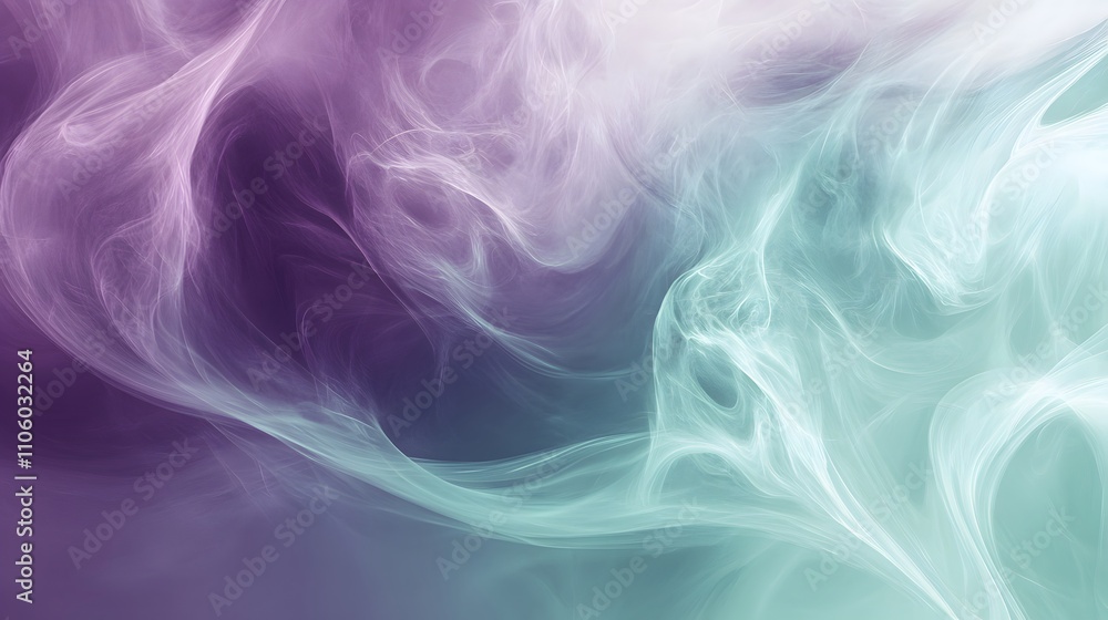 Fototapeta premium Abstract swirling pastel smoke artwork background