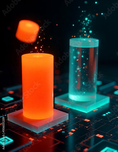 electronic circuit board with chip