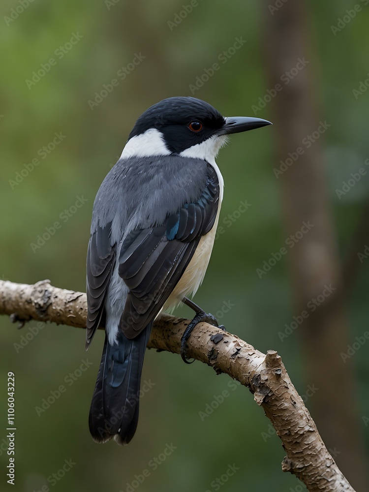 Felsentoko bird perched on a branch. Felsentoko bird perched on a branch.