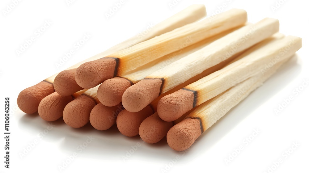 Pack of Matches Isolated on White Background, Essential Fire Starting Tool, Convenient for Lighting Candles, Stoves, and Outdoor Activities Pack of Matches Isolated on White Background, Essential Fire Starting Tool, Convenient for Lighting Candles, Stoves, and Outdoor Activities
