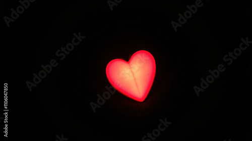 The Symbol of Love: A Bright Red Heart