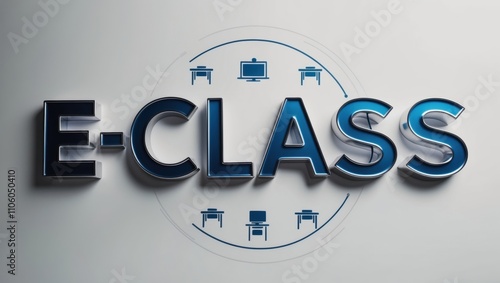 Wallpaper Mural Smooth Metallic Finish Applied to E-Class Branding Design Torontodigital.ca