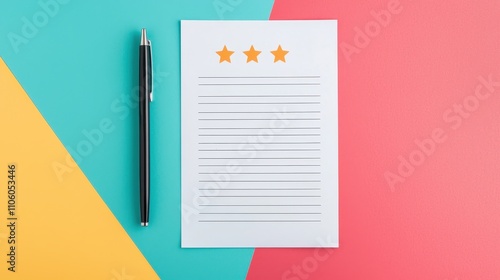 Colorful checklist for effective evaluation of office desk products tips for assessment photo