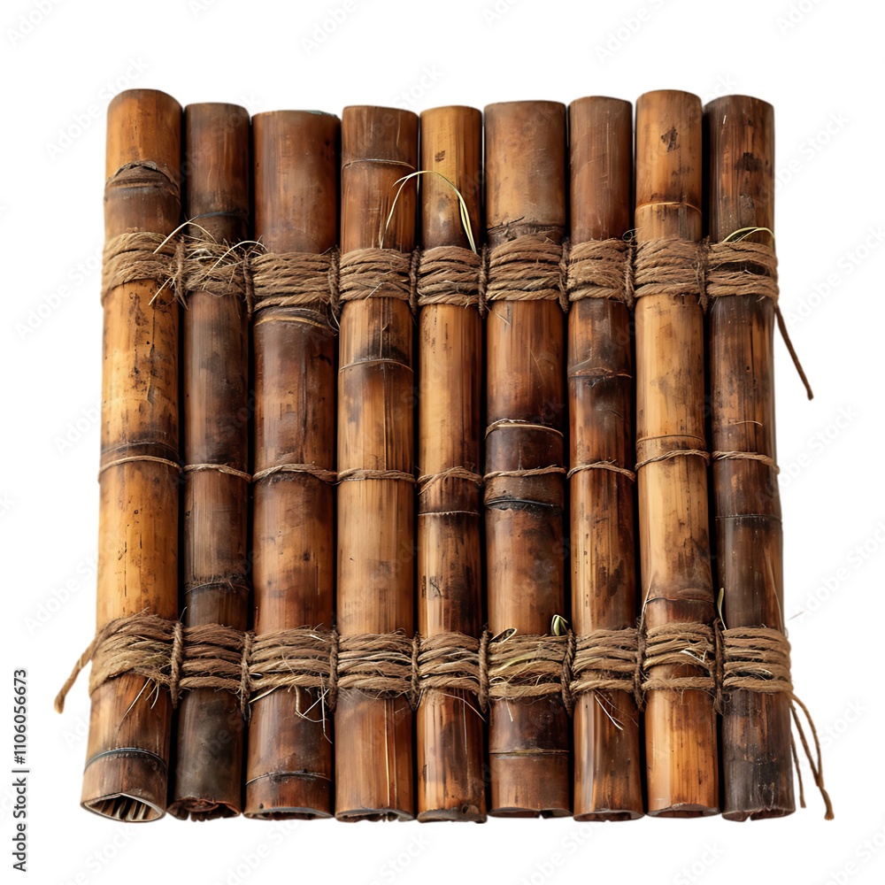 Woven Bamboo Mat - Transparent PNG Woven Bamboo Mat - Transparent PNG