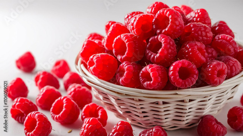 Raspberries in a basket