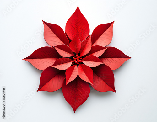 Red Poinsettia Flower