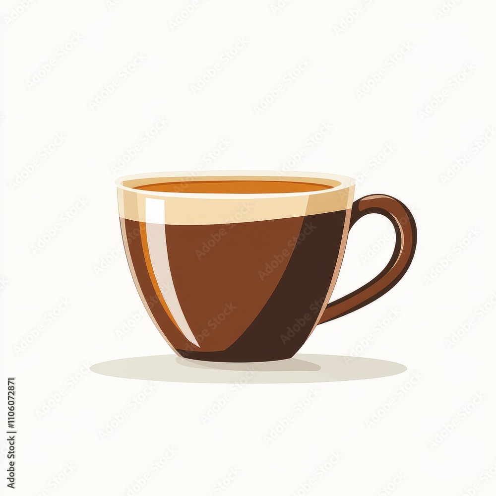 Brown Coffee Cup Illustration Brown Coffee Cup Illustration
