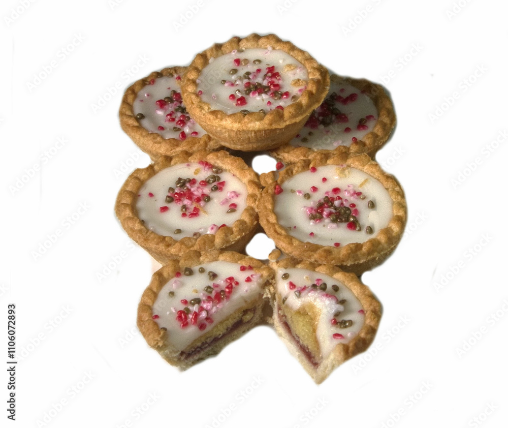 cakes on a white background cakes on a white background