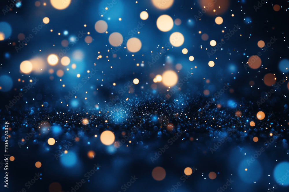 Blue and orange bokeh lights creating a vibrant and colorful background. Blue and orange bokeh lights creating a vibrant and colorful background.