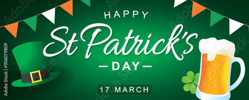 Obraz na płótnie ST PATRICK'S DAY 3 - VECTOR ILLUSTRATION w salonie