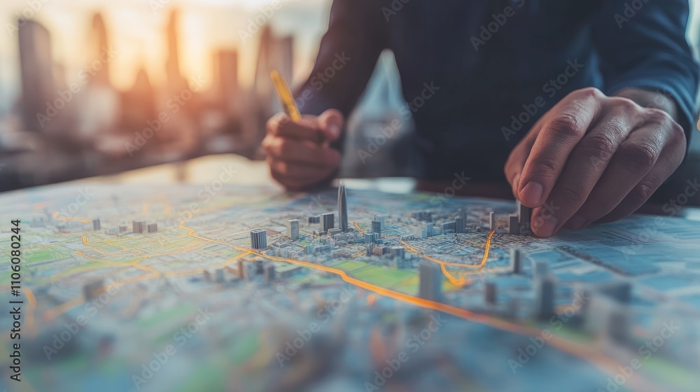 Planning a Route on a Detailed City Map Planning a Route on a Detailed City Map