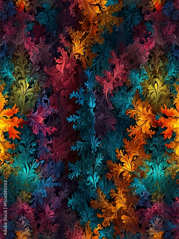 Fractal abstract pattern in dynamic colors. Fractal abstract pattern in dynamic colors.