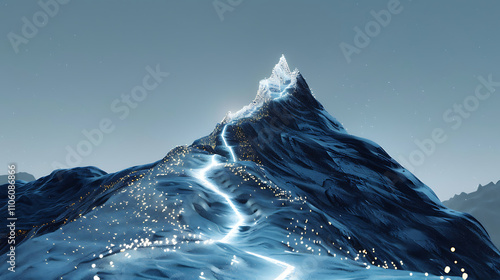 Path to mountain top. HD image