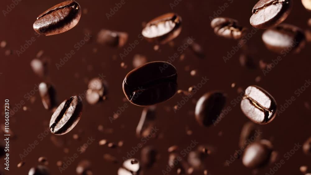 Creative coffee beans background Creative coffee beans background