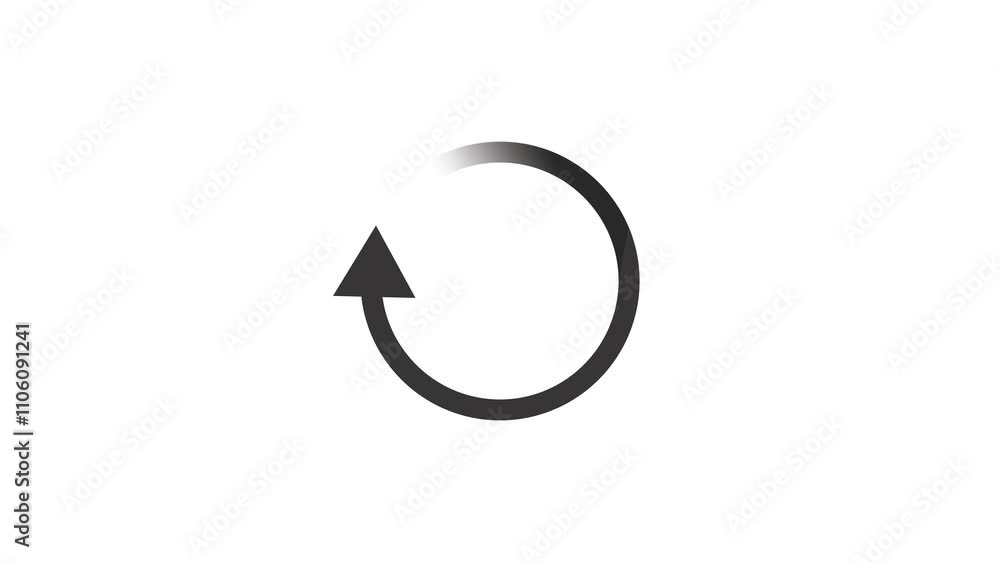 loading arrow sign circle reload isolated animation loading arrow sign circle reload isolated animation