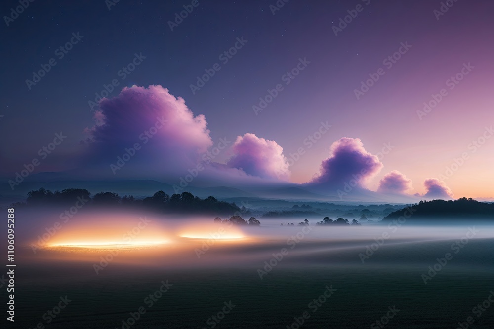 Enchanting Haze Patterns and Ethereal Scenery with Soft Fog and Ambient Illumination Enchanting Haze Patterns and Ethereal Scenery with Soft Fog and Ambient Illumination