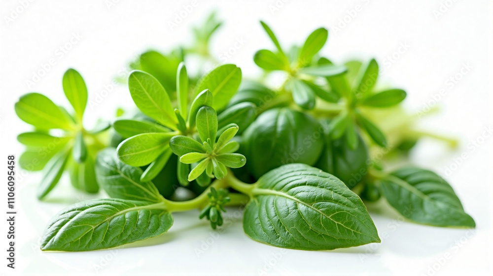 Obraz premium fresh basil leaves
