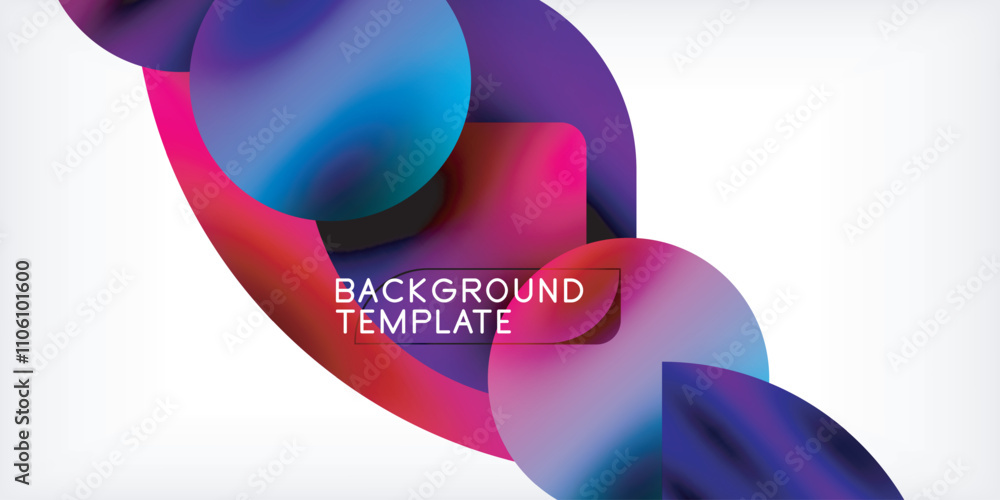 Color geometric shapes background shadow circles Color geometric shapes background shadow circles