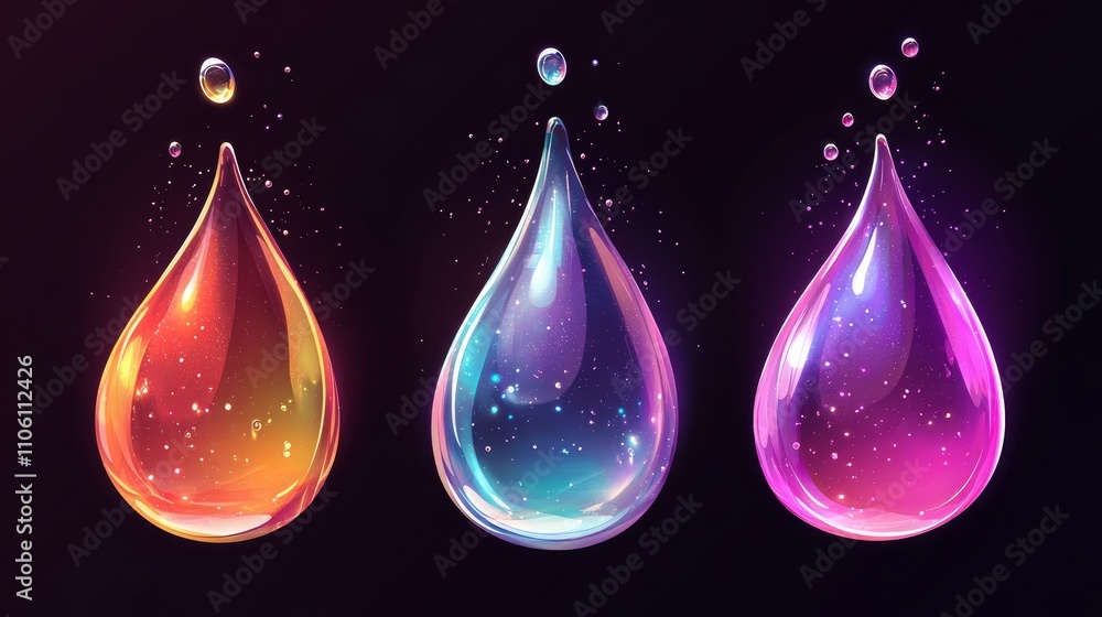 Detailed 3D rendering of a single water drop with a reflective surface.
Detailed 3D rendering of a single water drop with a reflective surface.