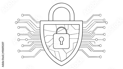 Cybersecurity and Data Protection Icons