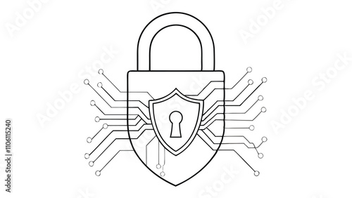 Cybersecurity and Data Protection Icons