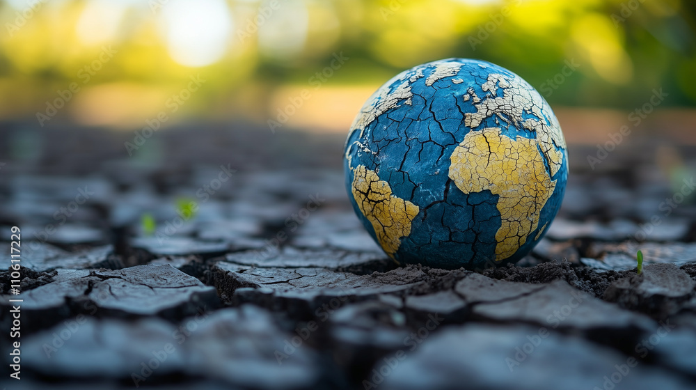 Globe Earth on Dry Ground Drought Environmental Protection
Globe Earth on Dry Ground Drought Environmental Protection