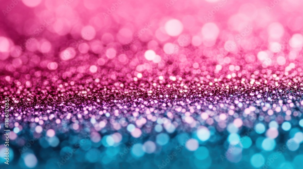 A vibrant, shimmering background featuring a gradient of pink and blue glitter, creating a dreamy and festive atmosphere. A vibrant, shimmering background featuring a gradient of pink and blue glitter, creating a dreamy and festive atmosphere.