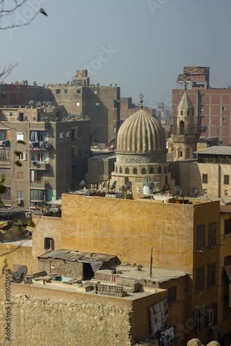 Mosque on the roof of a residential building. Cairo, Egypt.