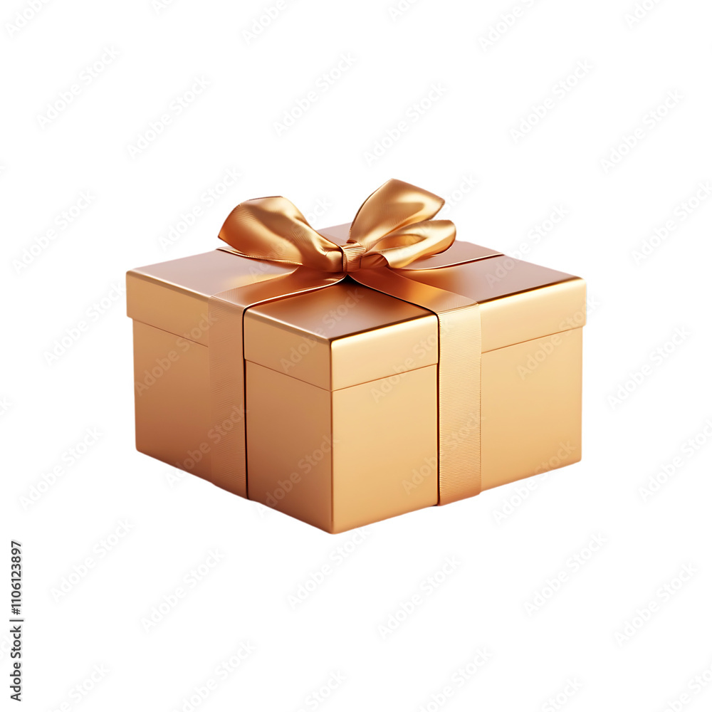 Elegant gift box with attractive ribbon for celebration isolated on a transparent background. Elegant gift box with attractive ribbon for celebration isolated on a transparent background.