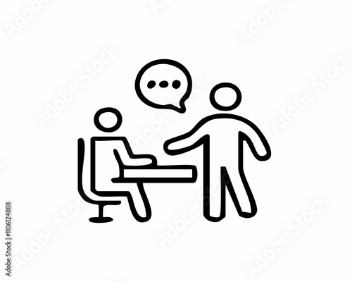 Meeting Icon - Discussion, Teamwork, and Collaboration Symbol