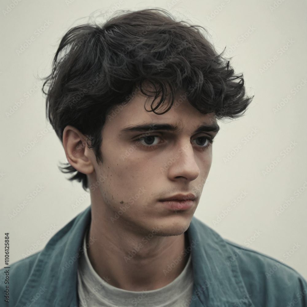 Obraz premium a melancholy young man