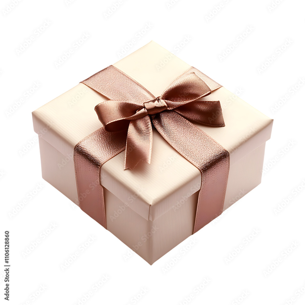 Elegant gift box with attractive ribbon for celebration isolated on a transparent background. Elegant gift box with attractive ribbon for celebration isolated on a transparent background.