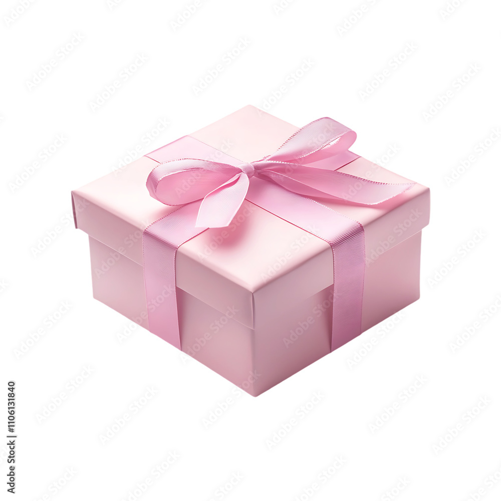 Elegant gift box with attractive ribbon for celebration isolated on a transparent background. Elegant gift box with attractive ribbon for celebration isolated on a transparent background.