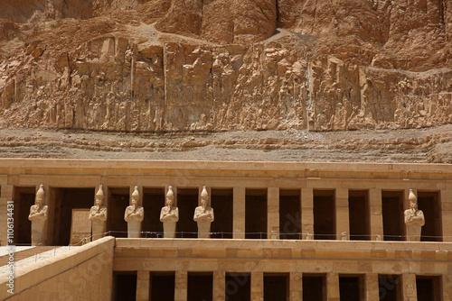 Mortuary temple of Hatshepsut in Deir el-Bahari, Egypt photo