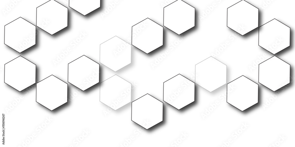 White hexagon 3D background texture. modern abstract polygonal pattern. 3d rendering illustration. Futuristic abstract banner. white and black lines 3d Hexagonal. honeycomb white Background. White hexagon 3D background texture. modern abstract polygonal pattern. 3d rendering illustration. Futuristic abstract banner. white and black lines 3d Hexagonal. honeycomb white Background.