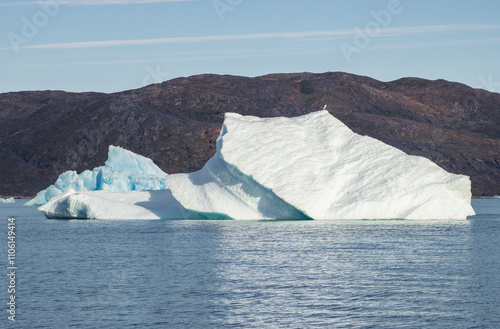 Icebergs in the fjords of south Greenland	 photo