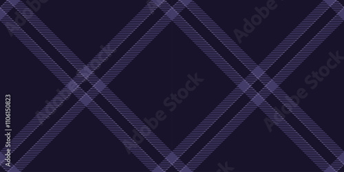 Product background texture vector, tradition fabric textile seamless. Domestic pattern check tartan plaid in indigo and dark colors.