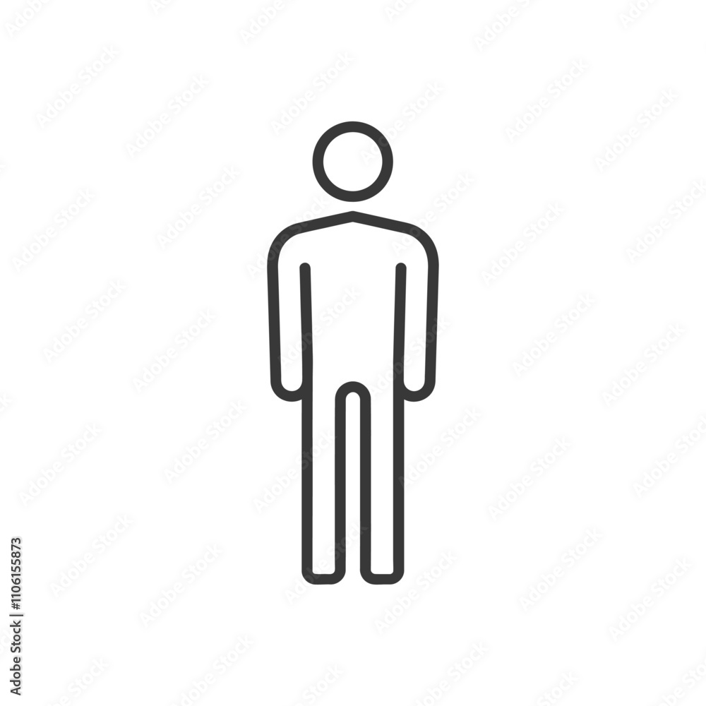 Simple Line Drawing Of A Standing Person Simple Line Drawing Of A Standing Person