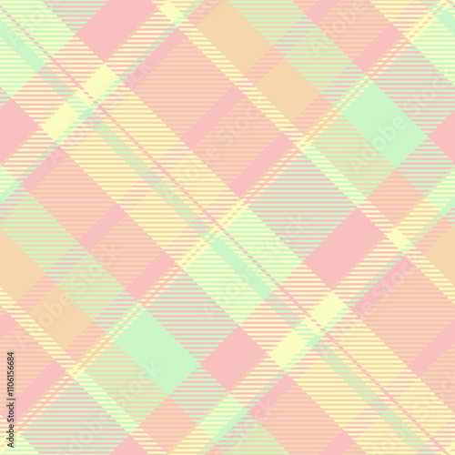 Best plaid seamless fabric, grunge texture pattern vector. Internet background tartan check textile in light color.