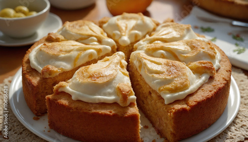 Wallpaper Mural Traditional Easter Cake in Photorealistic Style in Soft Natural Light for Festive Celebrations Torontodigital.ca