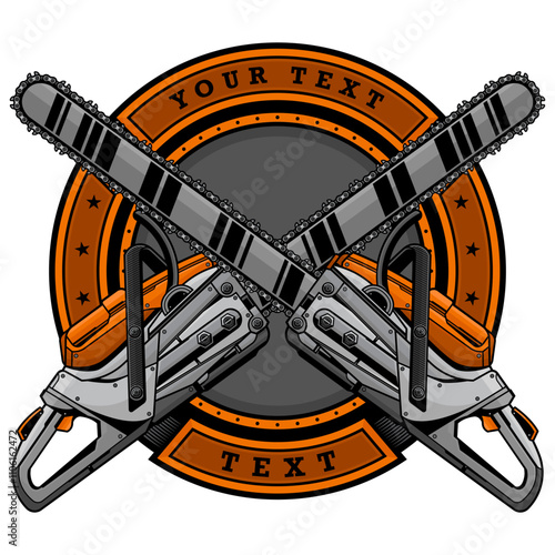 lumberjack chainsaw logo
