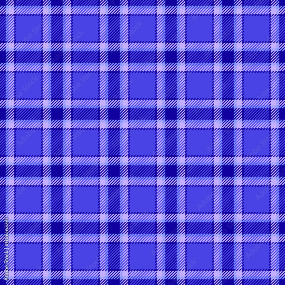 Teenager check texture pattern, idyllic fabric background tartan. Thin seamless textile plaid vector in indigo and blue colors. Teenager check texture pattern, idyllic fabric background tartan. Thin seamless textile plaid vector in indigo and blue colors.