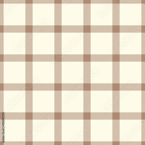 Classic pattern fabric background, printout textile seamless plaid. Blanket texture vector tartan check in orange and light colors.