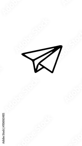 avión enviar icono 