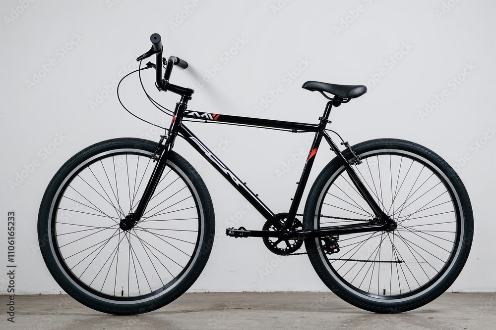 BMX Bike Isolated on Crisp White Background for Sport and Leisure BMX Bike Isolated on Crisp White Background for Sport and Leisure