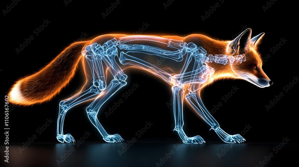 Captivating X Ray Reveal of a Fox s Agile Leg Structure Captivating X Ray Reveal of a Fox s Agile Leg Structure