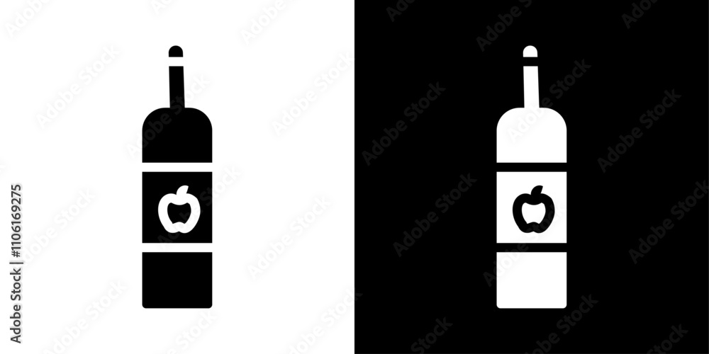 Apple cider vinegar Icon simple vector symbol Apple cider vinegar Icon simple vector symbol