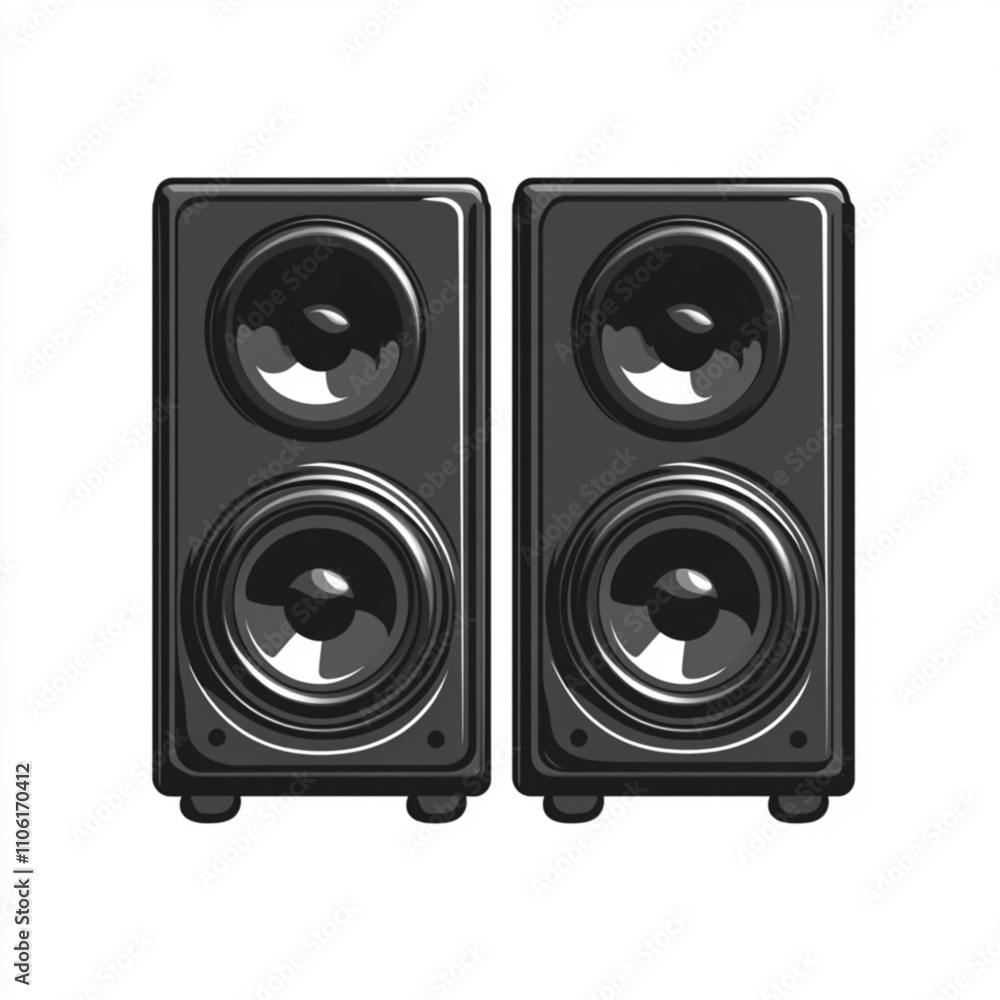 audio speaker isolated on white background audio speaker isolated on white background