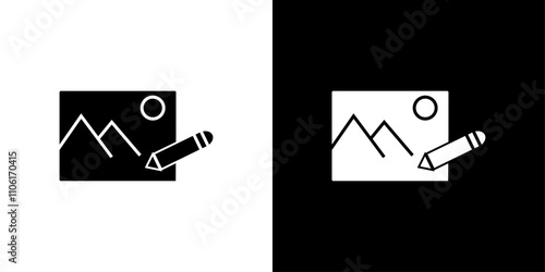 edit image icon - Copy simple vector symbol